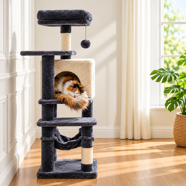 Belle Patte Paris™ Arbre à chat premium 112 cm