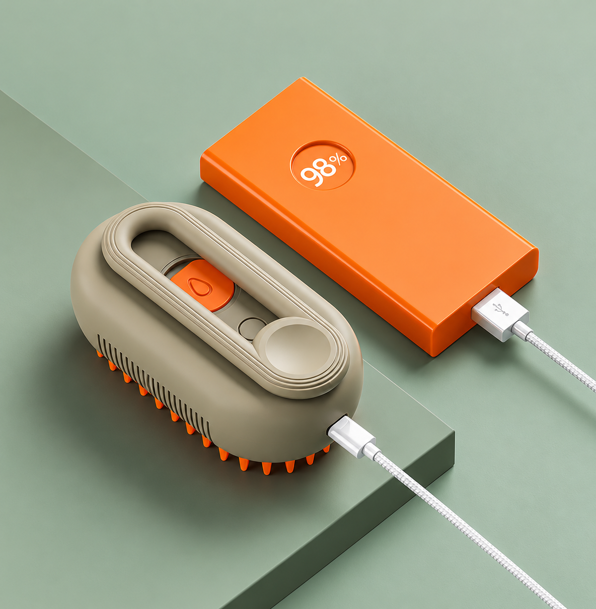 Brosse électrique vapeur pour chiens et chats 3 en 1