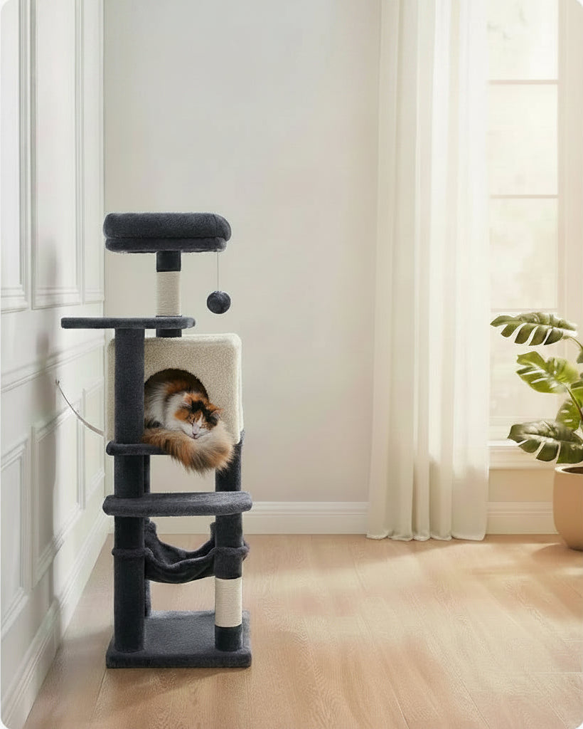 Belle Patte Paris™ Arbre à chat premium 112 cm