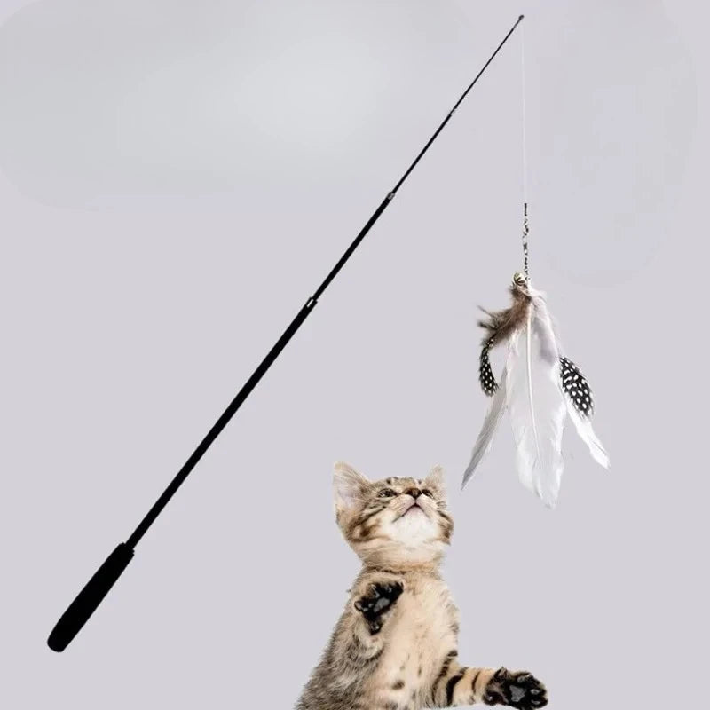 Félino Canne à Plumes Télescopique pour Chat