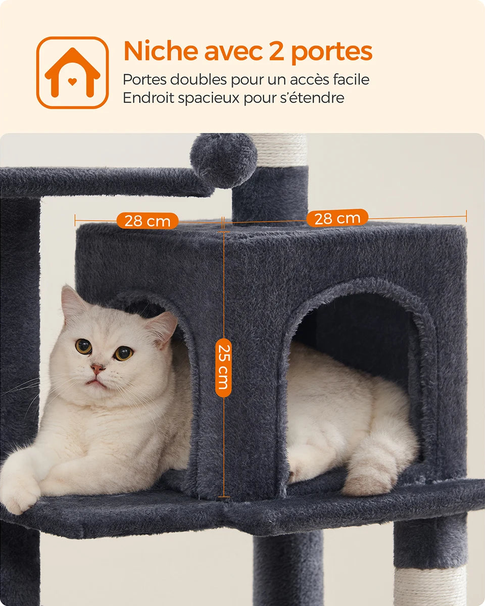 Belle Patte Paris™ Arbre à chat premium 112 cm