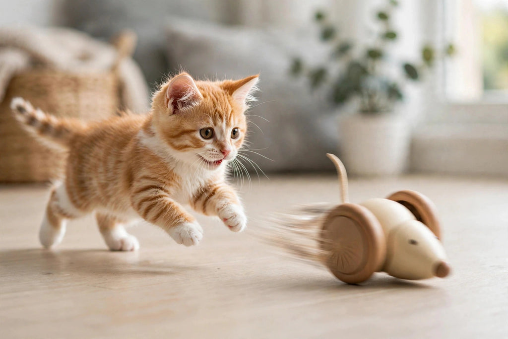 Chat Noir Paris™ Souris électrique interactive pour chat